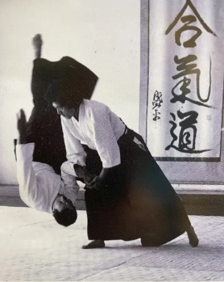 合気道の稽古をする西野皓三